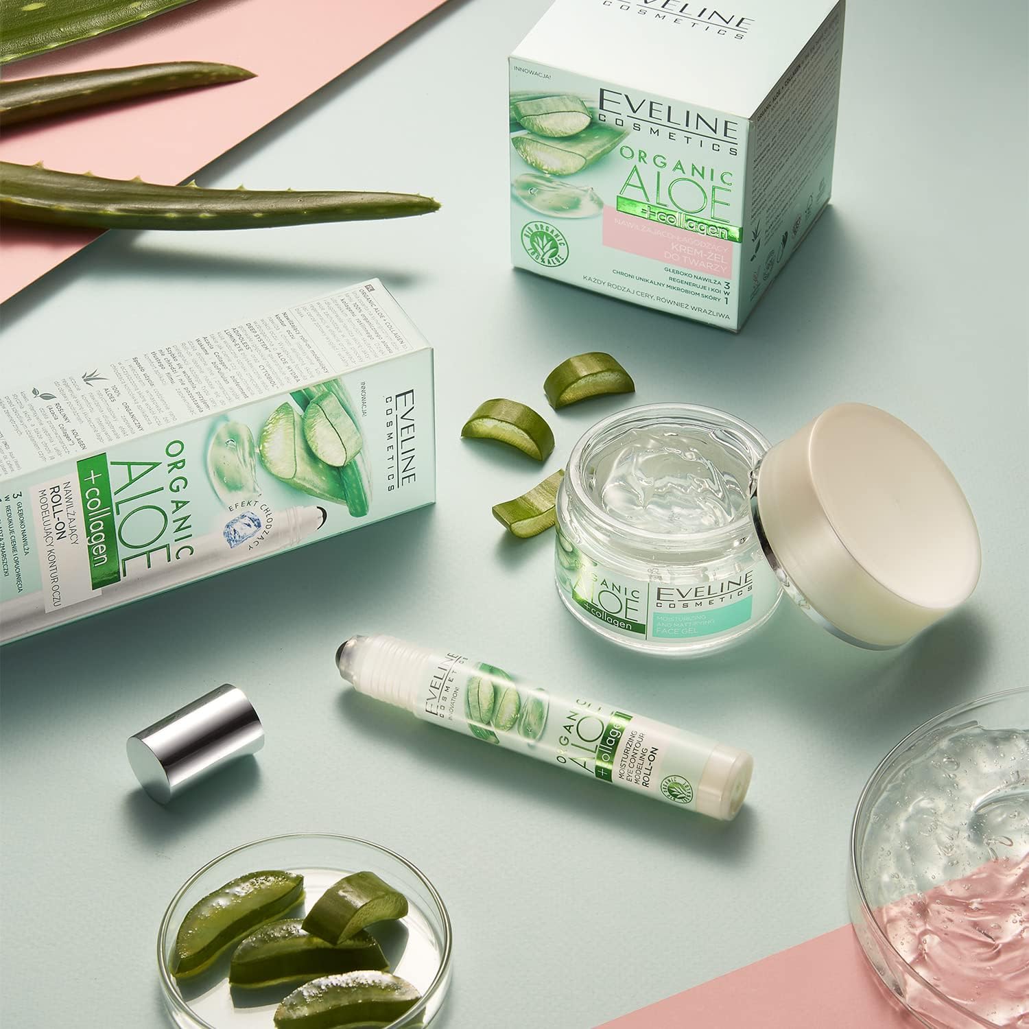 Ev Org Aloe+collag Moist.roll-on Eye Cont Model 15ml