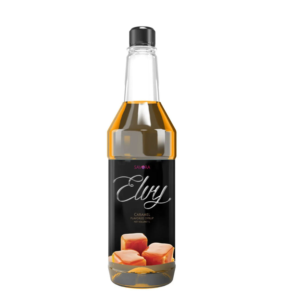 Elvy Caramel Flavored Syrup 1 Litre