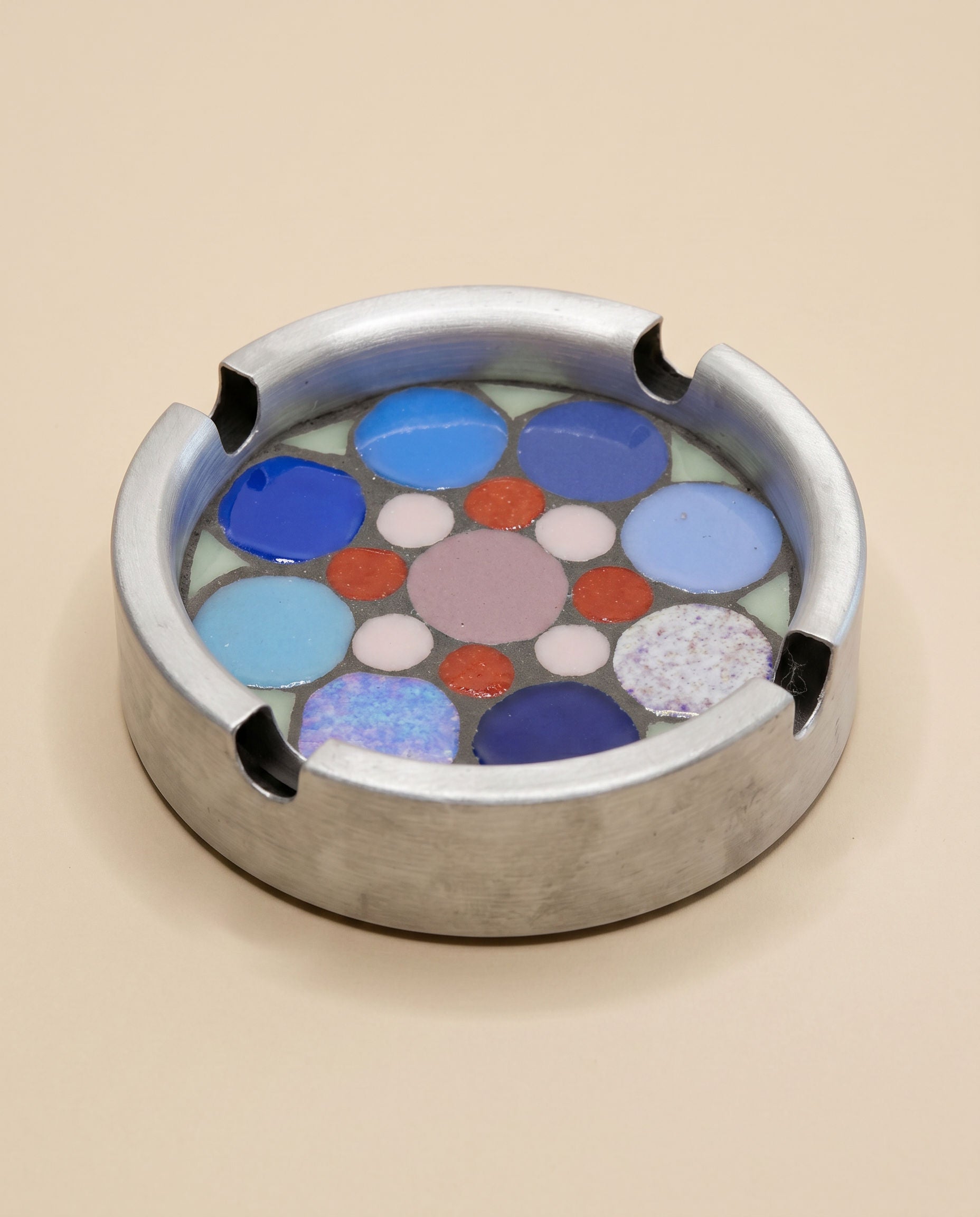 Dana Adada Small Metal Mosaic Ashtray