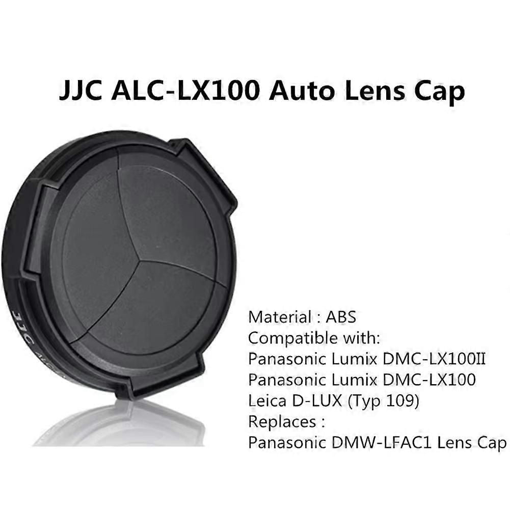 JJC DMW-LFAC1 Auto Lens Cap Cover for LEICA D-Lux8 D-LUX 7 D-LUX(Typ 109) Panasonic LUMIX DMC-LX100 DMC-LX100II DC-LX100M2