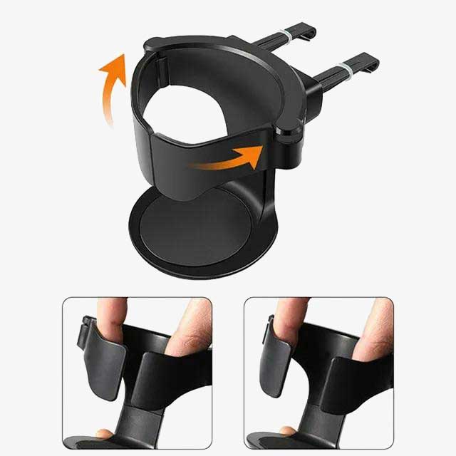 Car Water Cup Holder - Adjustable Auto Drink Holder for Cups, Bottles, and Beverages