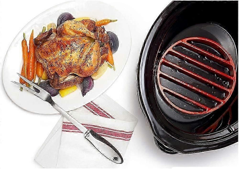 Roast Rack Non Stick Silicone Oven Dishwasher Safe Roasting Rack Grill Slow Cooker Cooling Rack