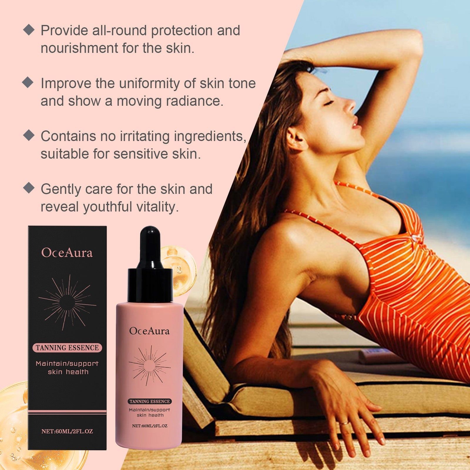 Dark Skin Care Serum, Brightening, Hydrating, Anti-Tanning, Vitamin C ,60ml