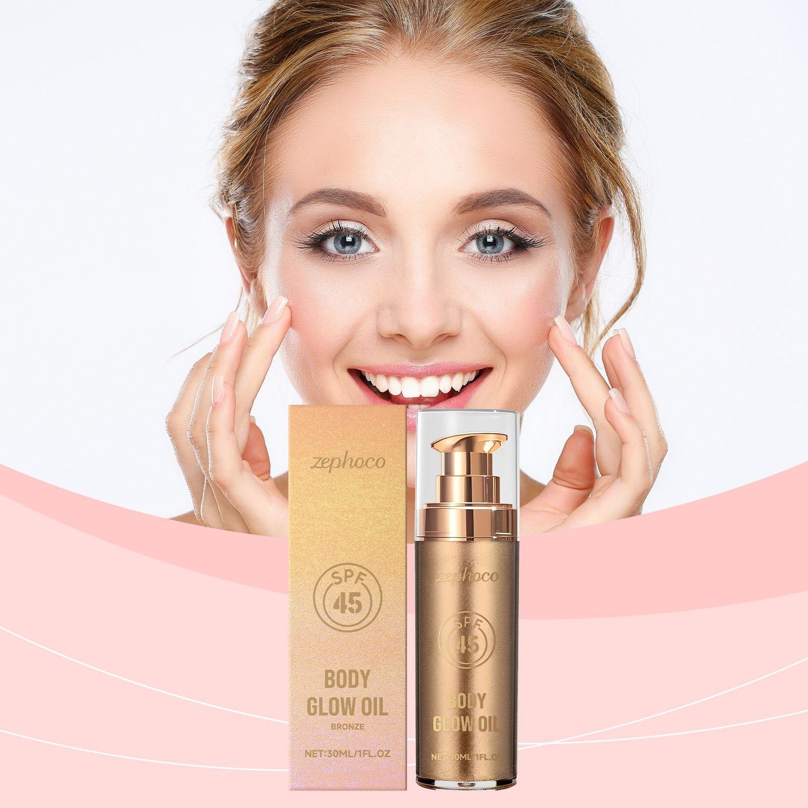 Copper Coconut Body Oil, Skin Care, Summer Glow, Moisturizing, Lustrous, Refreshing ,30ml