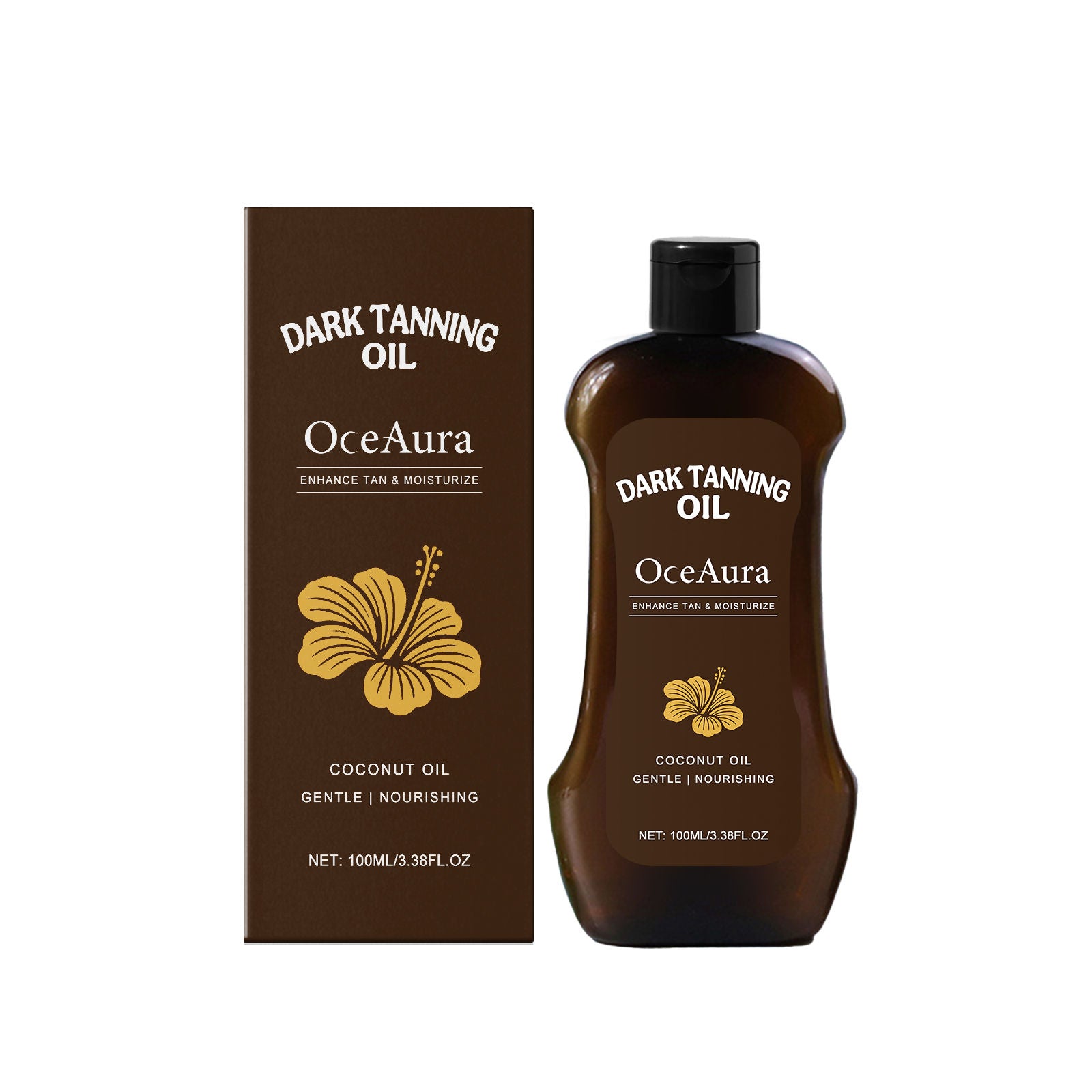 Body Care Darkening Oil, Natural Tan, Moisturizes, Fast Absorption ,100ml