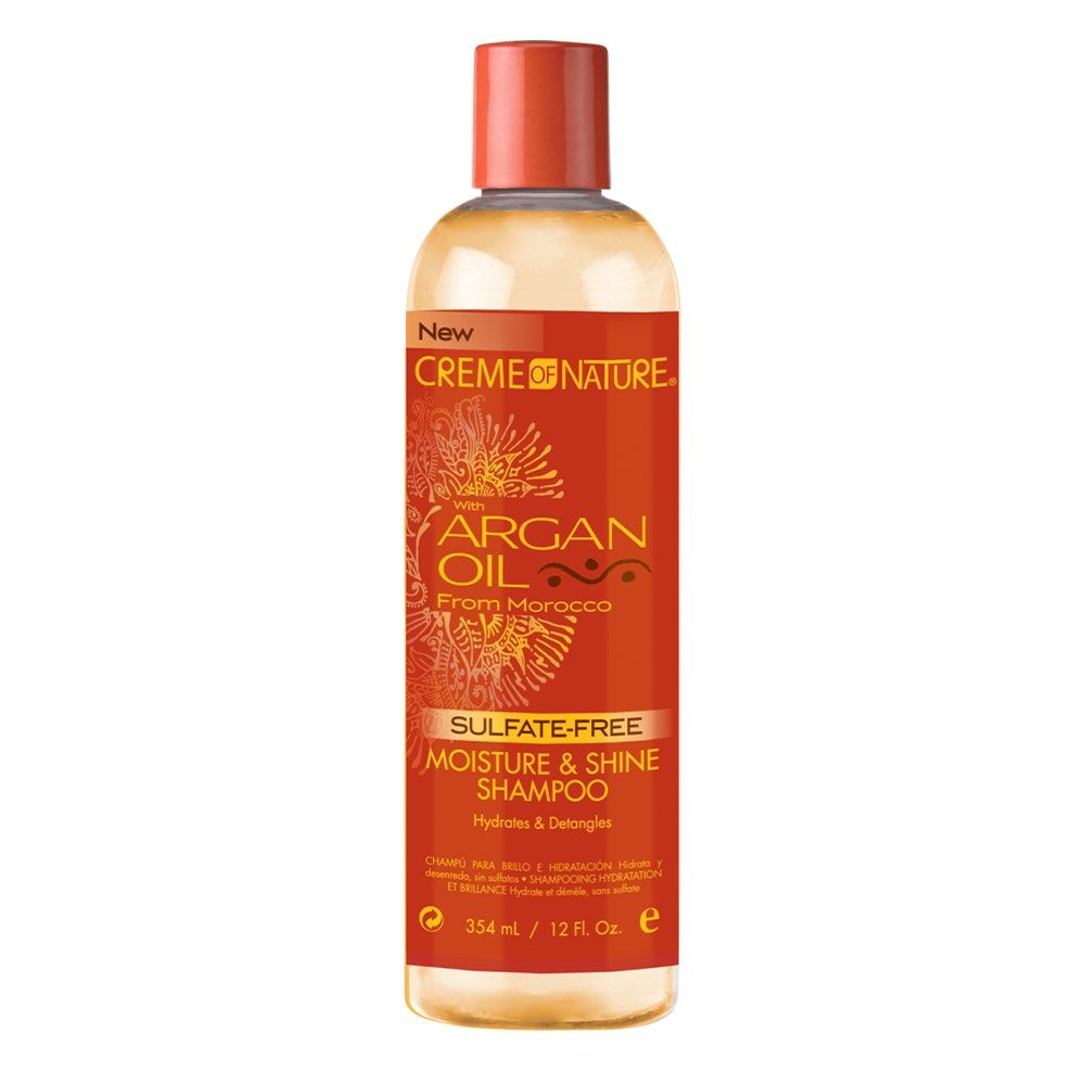 Creme Of Nature Sulfate Free Argan Moisture & Shine Shampoo, 12Oz