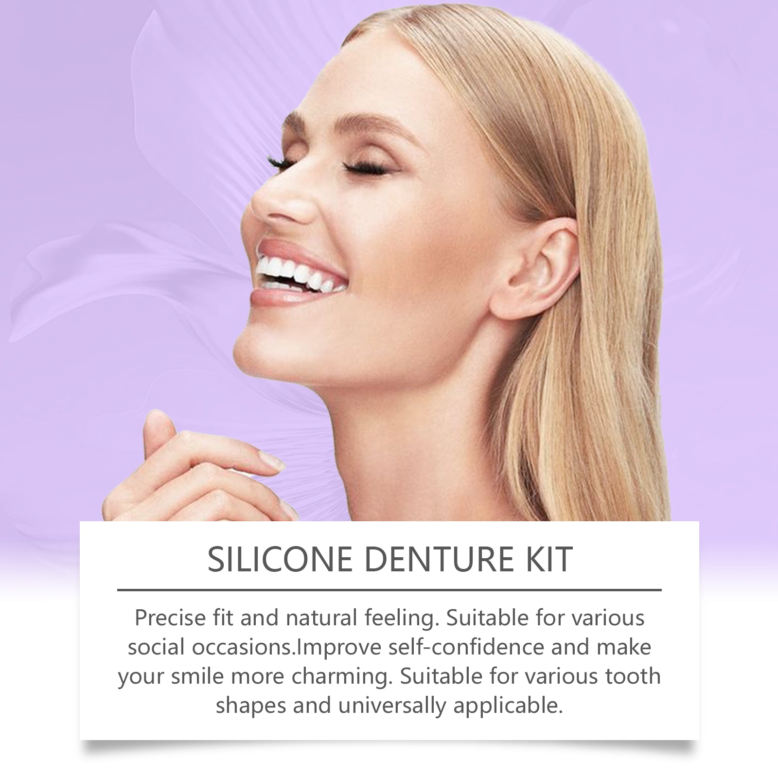 Enhance Your Smile with Denture Modification Braces, Comfortable, Natural Fit ,1set