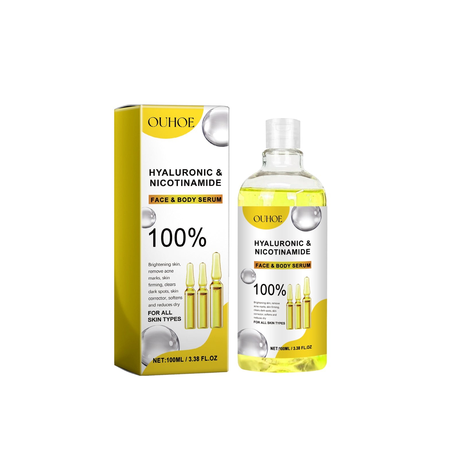 Hydrating Hyaluronic Acid Serum for Moisturize Skin, Anti-Aging, Brightening, Deep Nourishment ,100ml