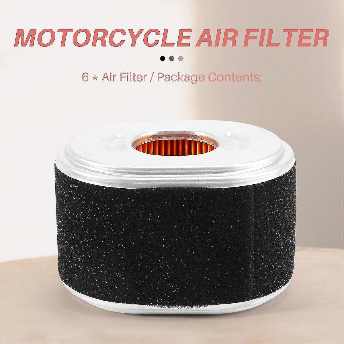 6x Air Filter For Gx120 Gx140 Gx160 Gx200 17210-z4m-821 17210-ze1-821 -4274 Afze18 17210-ze1-517 5.