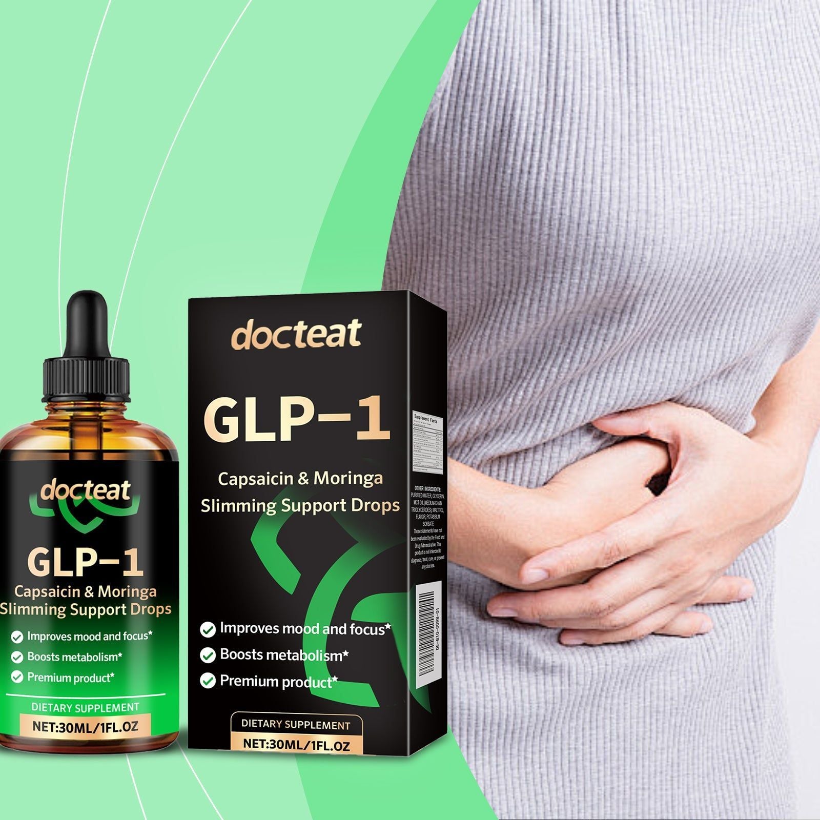 Boost Energy and Digestive Health with GLP-1 Chili Fruit Drops, Body Care Supplement ,30ml