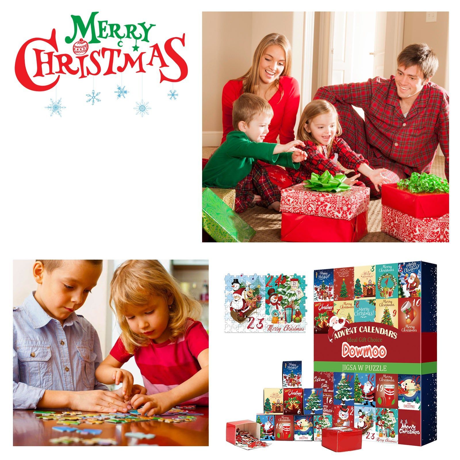 Create Festive Joy with Our Puzzle Advent Calendar, Christmas Surprise Gift ,24 frames