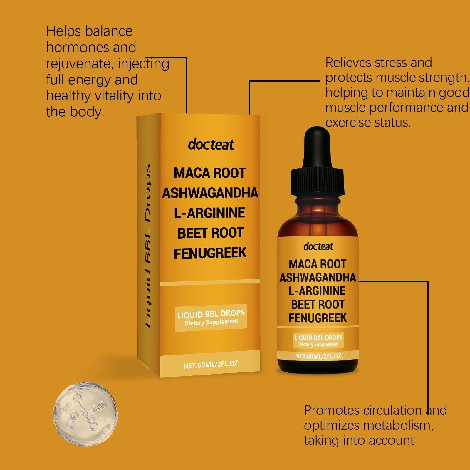Boost Your Body Care, Natural Shape Support, Hormone Balance, Vitality, Fitness ,60ml