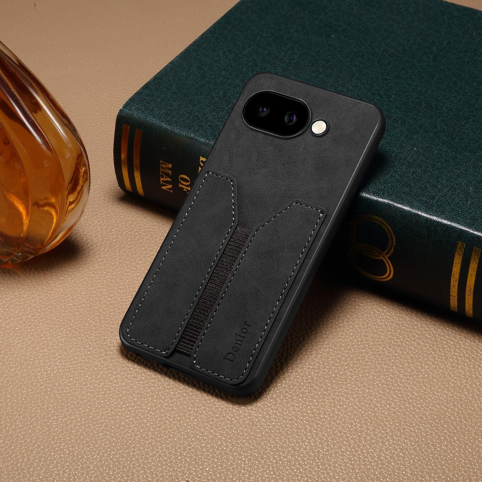 Denior DV Elastic Card Slot PU Case For Google Pixel 9a