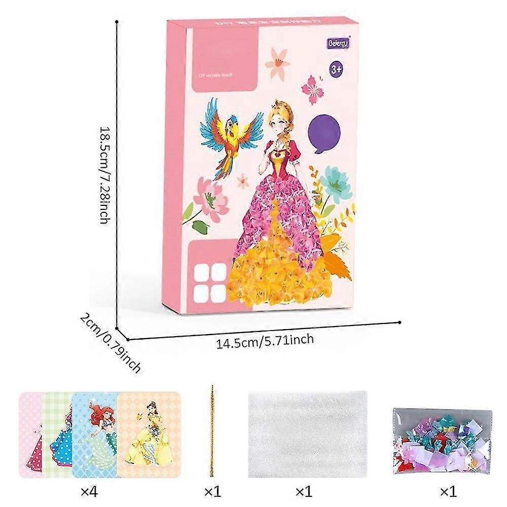 Creative Diy Poke Art Fabric Puzzle Puncture Painting Poking Drawing Boards Kits