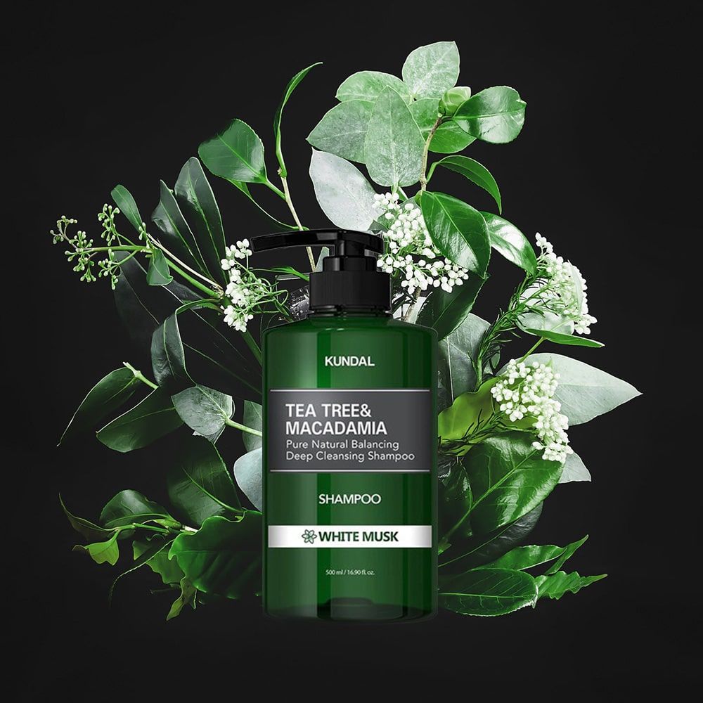 Tea Tree & Macadamia Shampoo For Oily Scalp 500ml -  White Musk