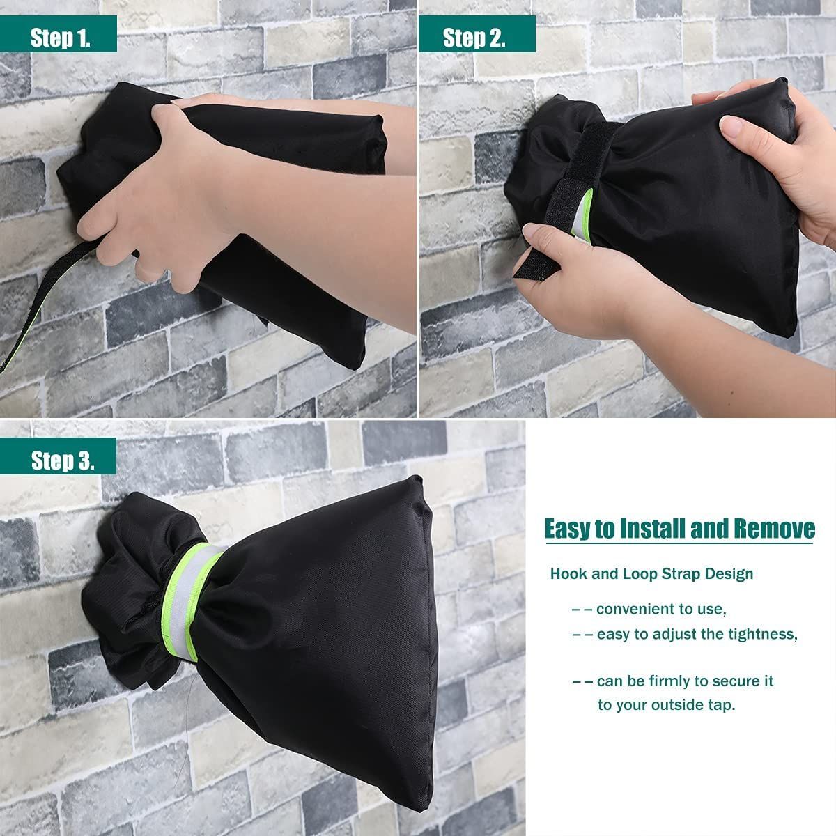Outside Tap Covers Thickened Tap Jacket Insulated Protector With Reflective Strip