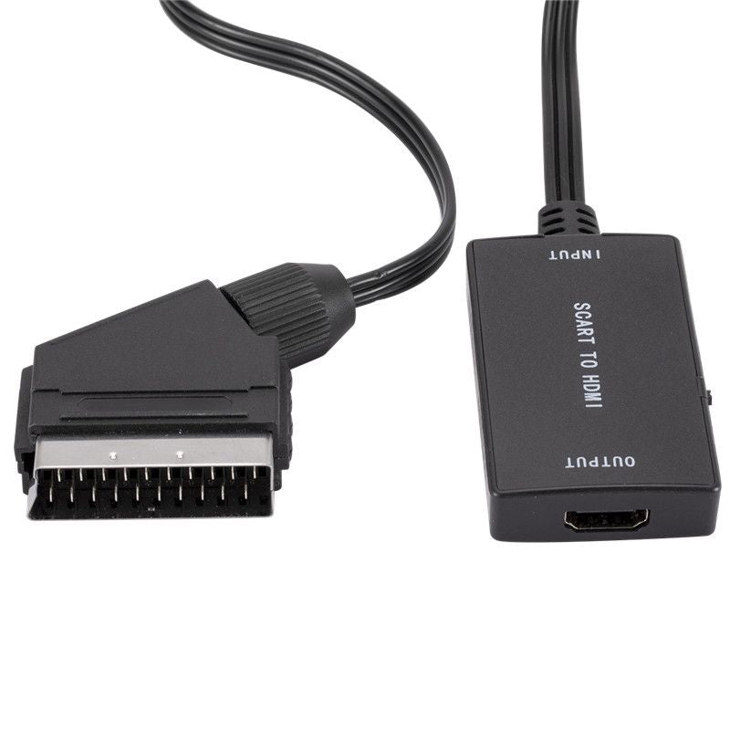 Scart To HDMI Converter High Definition Audio Video Compatible Adapter Connector