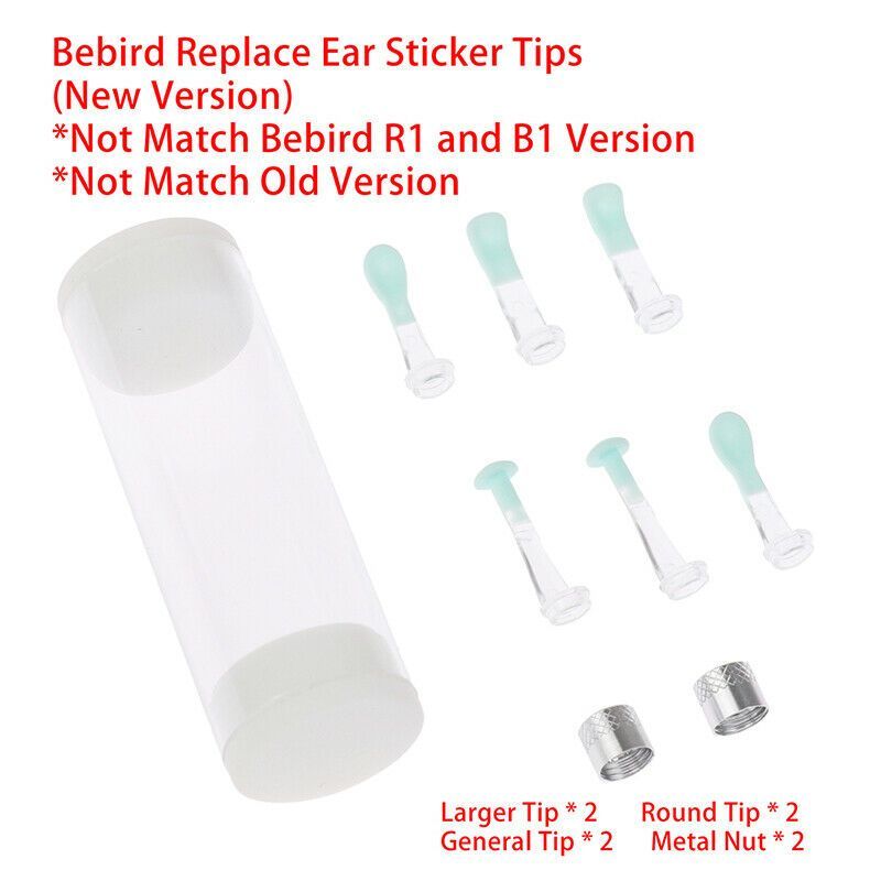 Original Ear Sticks Earpick Replacement Ear Cleaner Tips Set Silicone Ear Spoon For Bebird