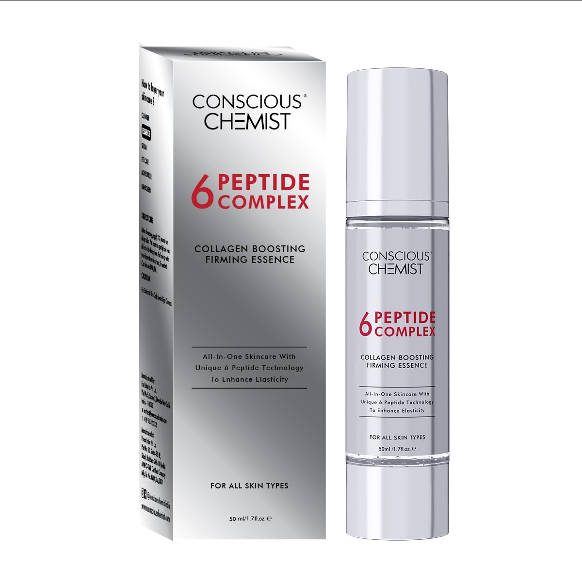Conscious Chemist 6 Peptide Serum for Face | 50ml