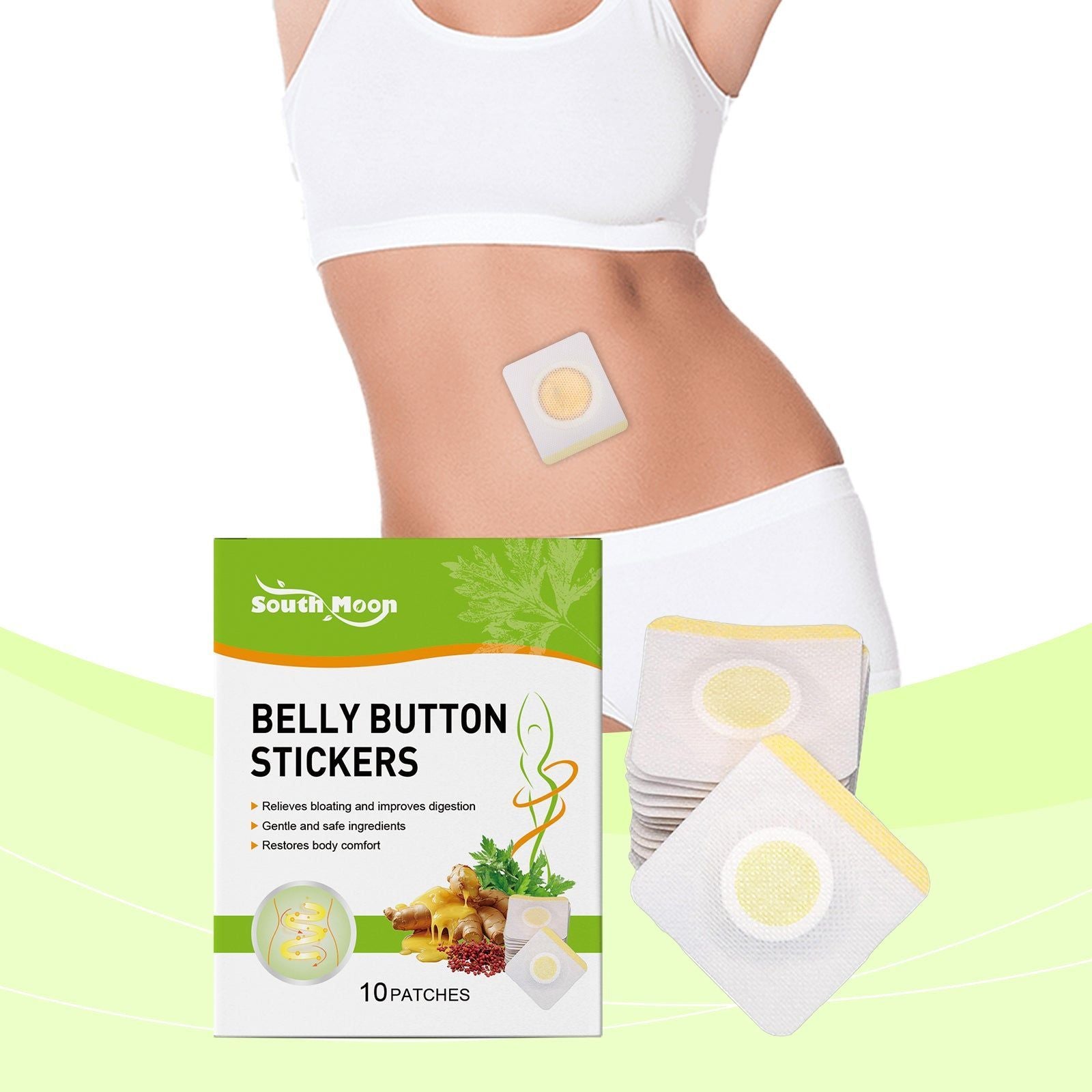 Body Care Patch, Natural Digestive Relief, Gentle Formula, Relax & Nourish ,10pcs