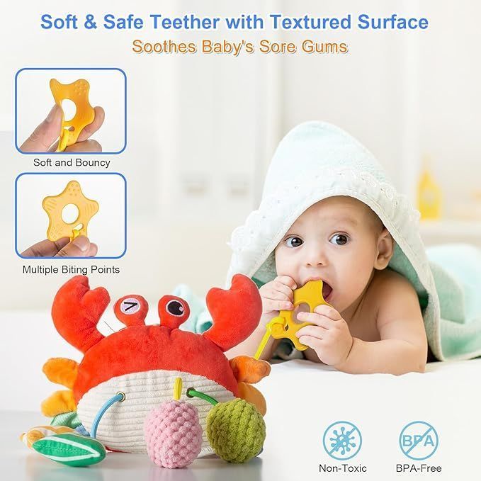 Car Seat Toy Stroller Sensory Toy Babies Gift for infant 3-12 Months