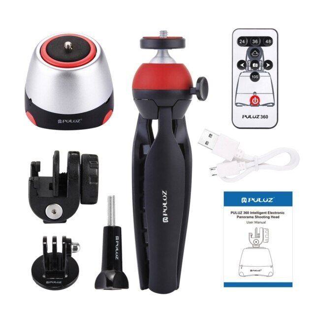 Ball head for GoPro Luguz, electronic panoramic support for smartphone with 360