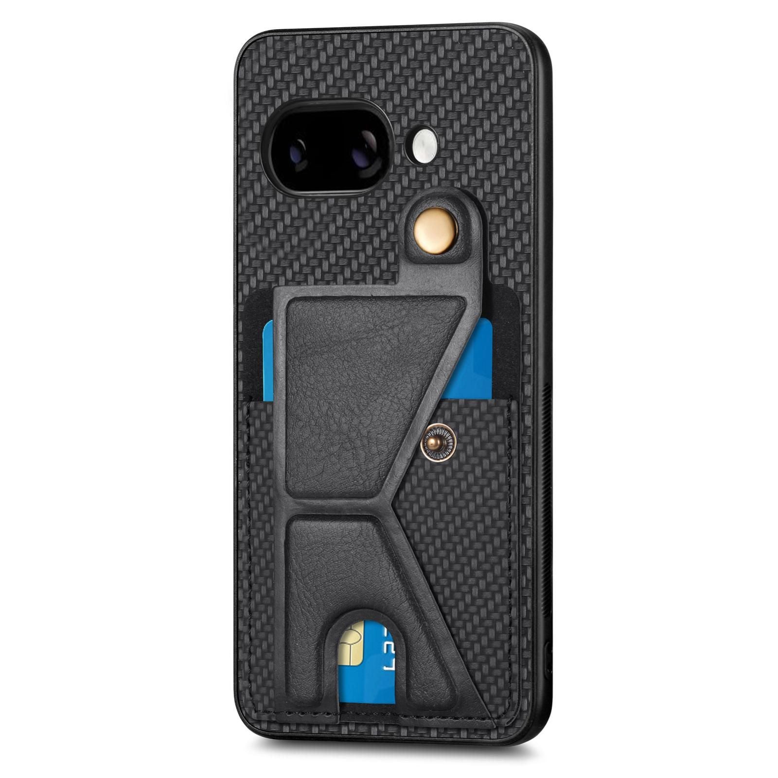Carbon Fiber Wallet Case For Google Pixel 9a