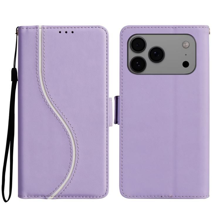 For iPhone 18 Pro Max / iPhone 17 Pro Max Side Buckle S Curve Leather Phone Case