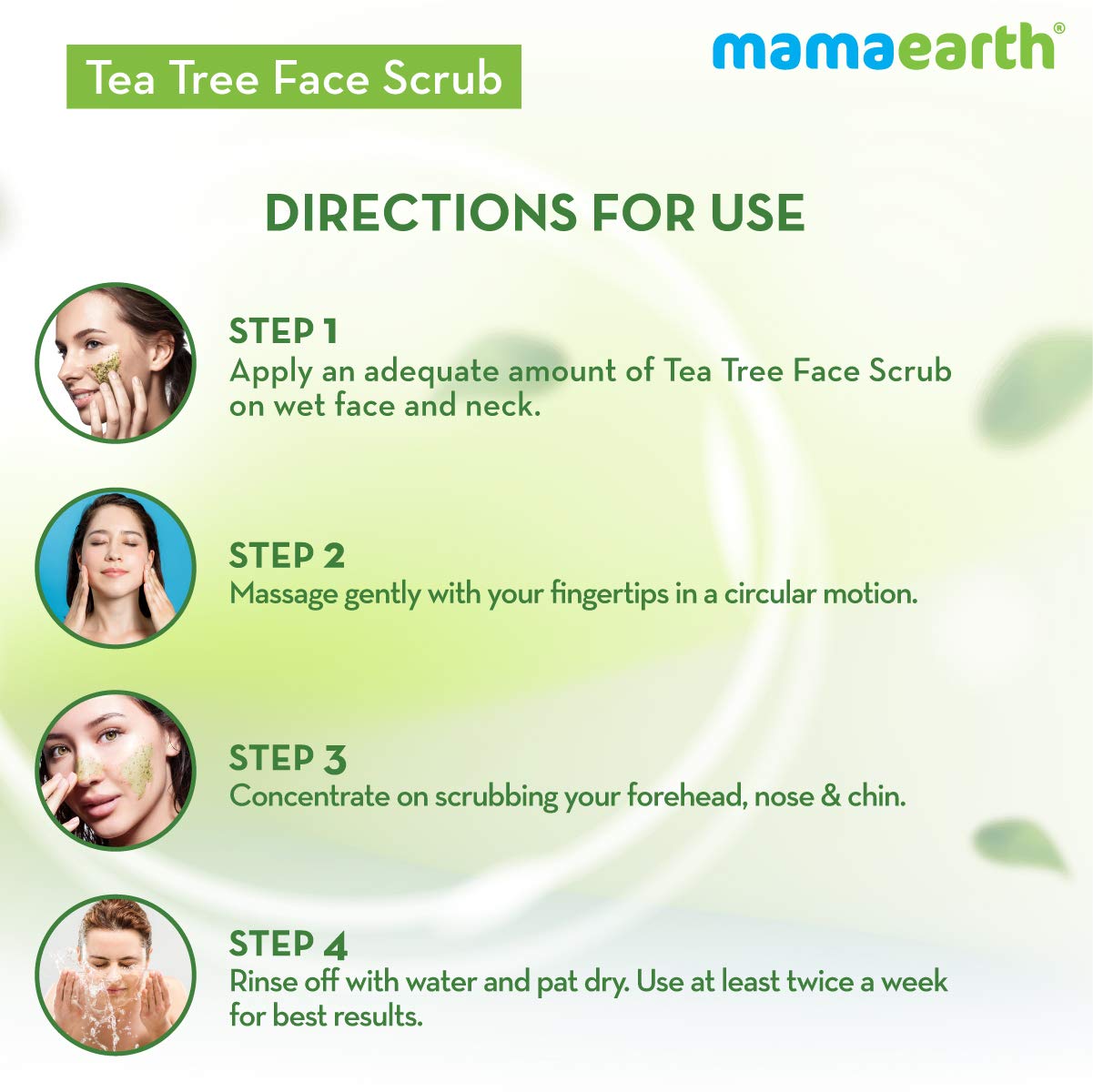 Mamaearth-Tea Tree Face Scrub,100G
