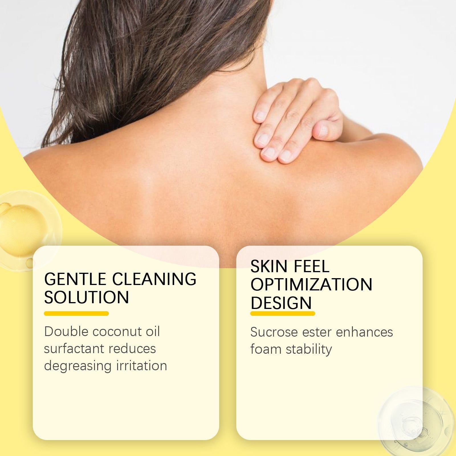 Body Wash, Gentle Hydrating Cleansing Soap for Skin and Hair, Moisturizes, Removes Sweat ,100g