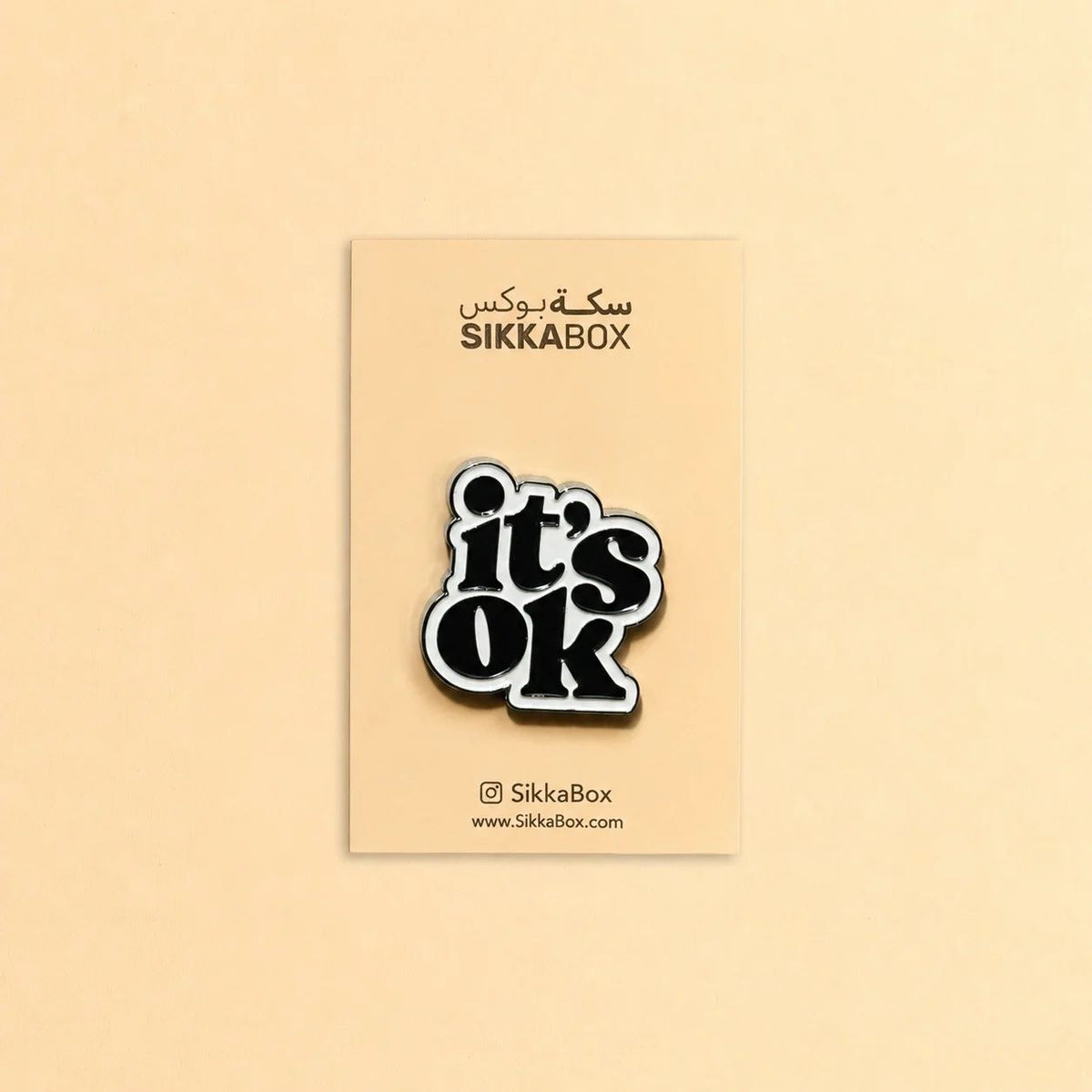 it's OK Metal Sticker