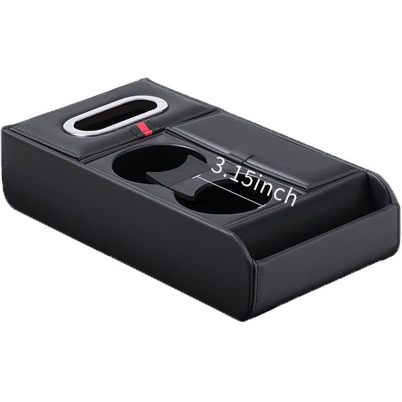 Car Center Console Universal Rear Bench Seat Consoles Back Seat Car Organizer with Cup Holder