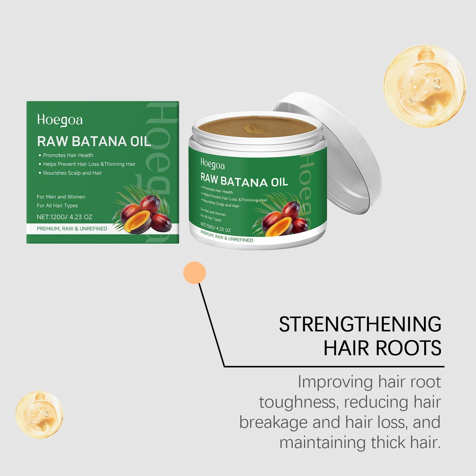 Batana Hair Care Cream, Hydrating, Moisturizing, Frizz Control, Hair Loss Prevention ,120g