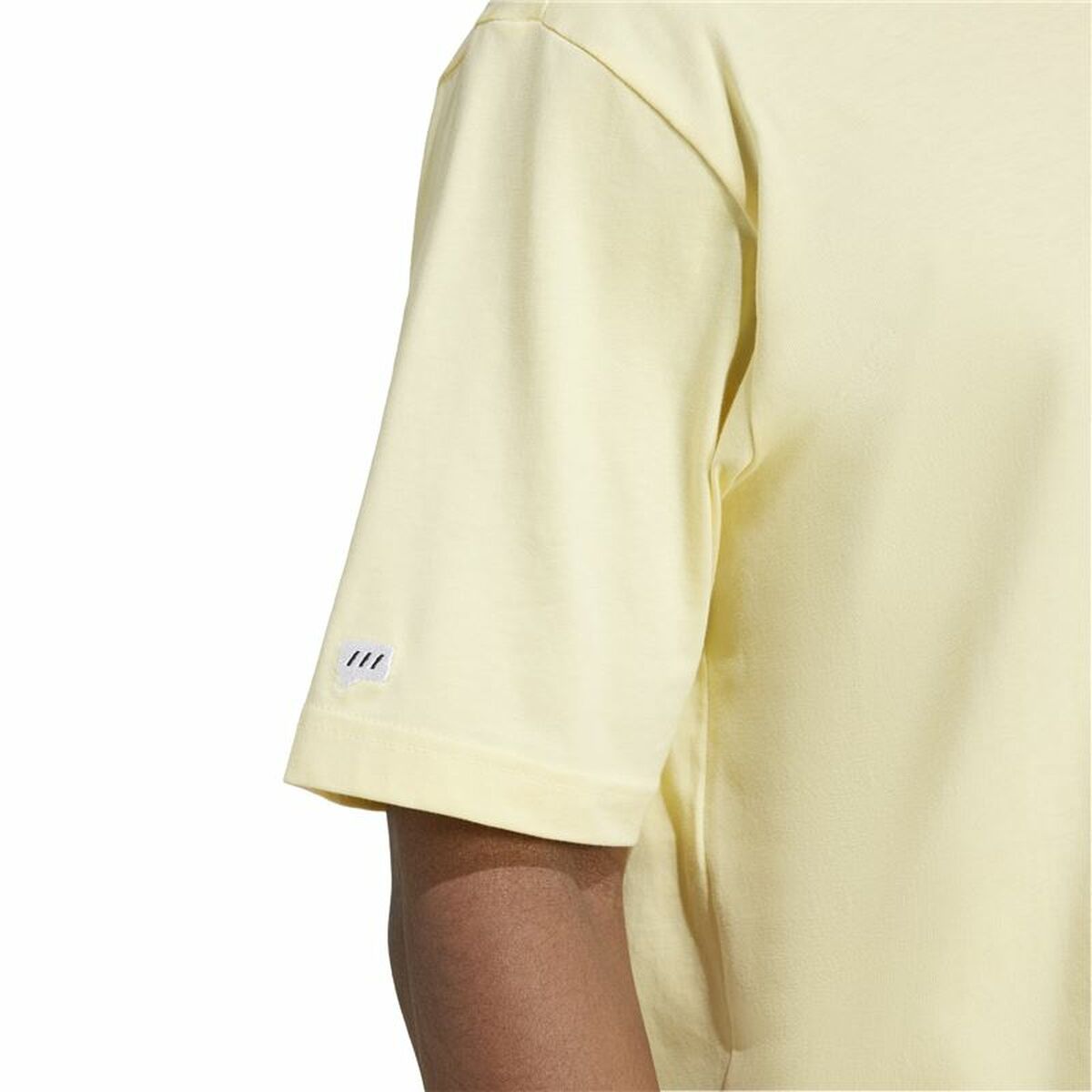 Men’s Short Sleeve T-Shirt Adidas Remoji Pocket Graphic Yellow Golden