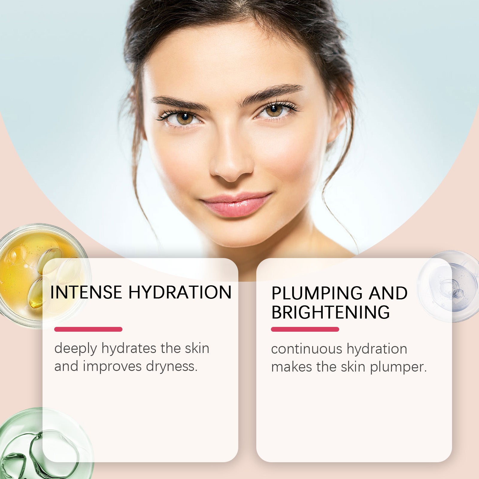 Collagen Hydrating Mask, Facial Care, Deep Moisturizer, Pre-Makeup Glow ,4pcs