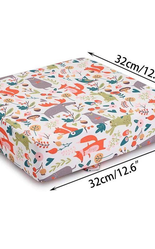 Toddler Booster Cushion Baby Chair Pad Heightening Dining Chair Cushion Cartoon Seat Mat