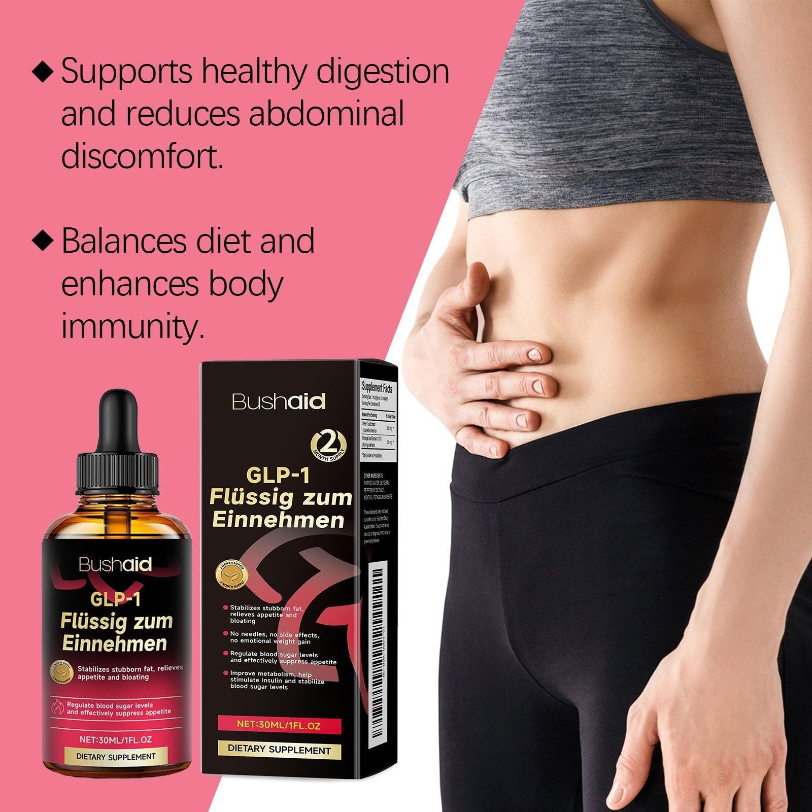 Boost Your Body Care with Sugar Control, Fat Burn, Slimming Drops, Natural Metabolism ,30ml
