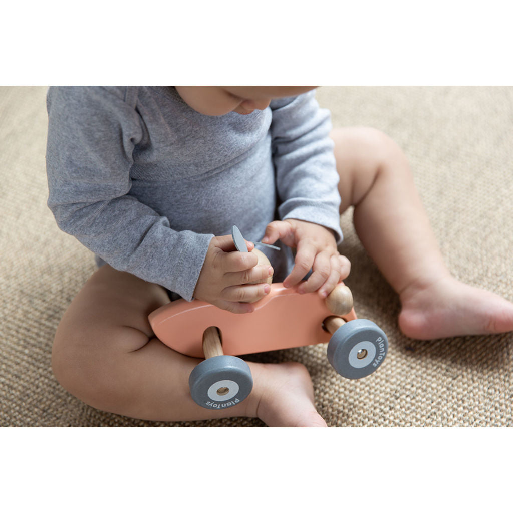 PlanToys Bunny Racing Car — Wooden Toy Vehicle