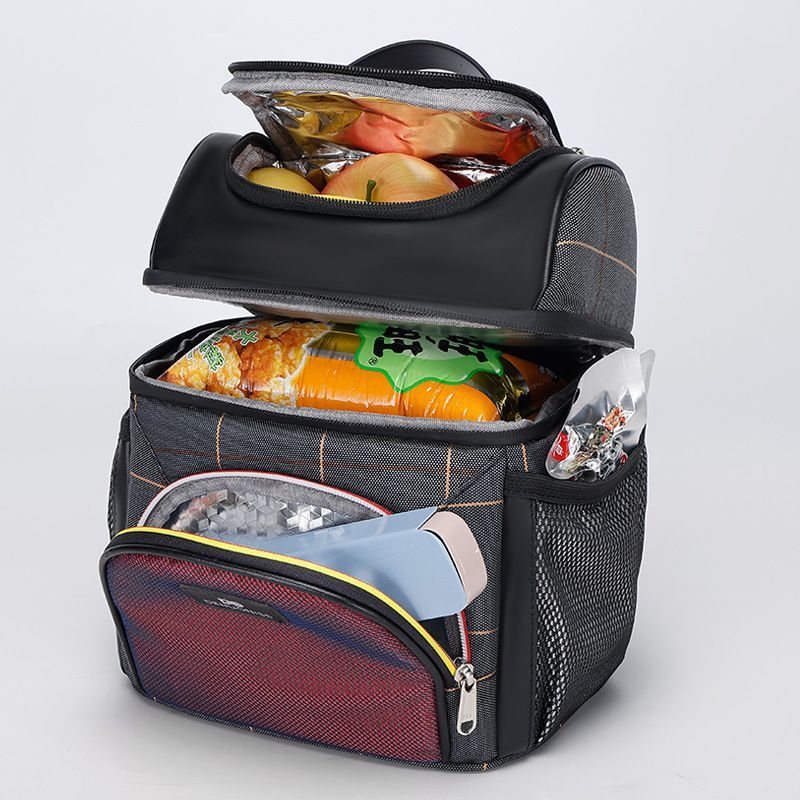 Waterproof Insulated Lunch Bag Thermal Cooler Tote with Shoulder Strap
