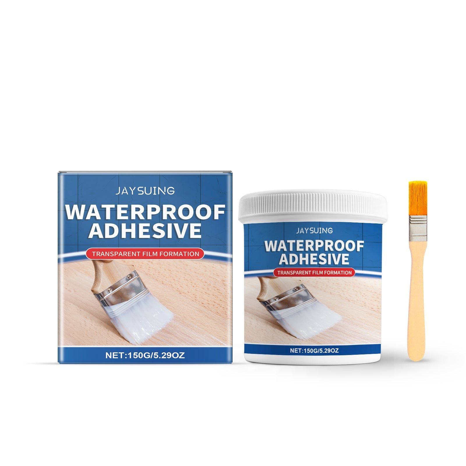 Ultimate Waterproof Bonding Adhesive, Quick Dry, Strong Seal for Roofs, Walls ,150g+ brush