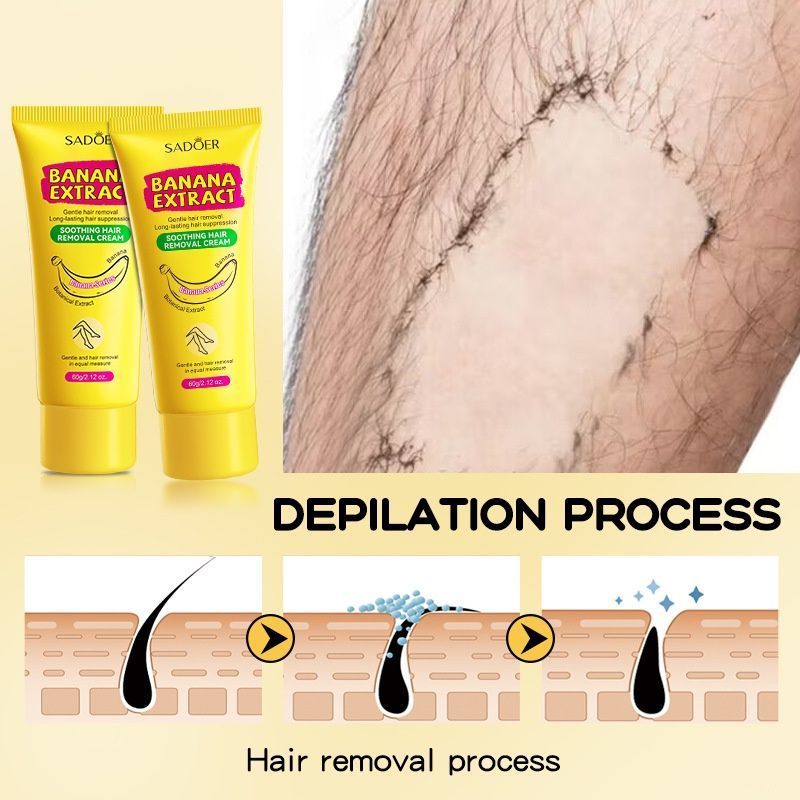 Hair Removal Cream 60g, Fast and Long-Lasting - 001-SD35837