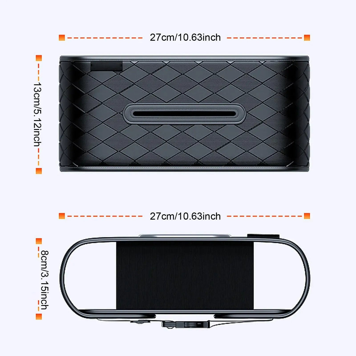 Car Napkin Holder Backseat Tissue Box Cover Organization Storage Box for Automobile Truck SUV