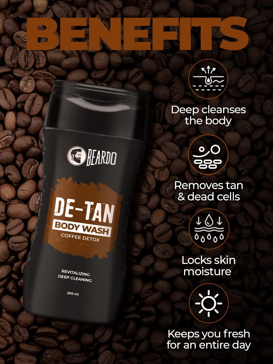 Beardo DeTan Bodywash for Men 200ml