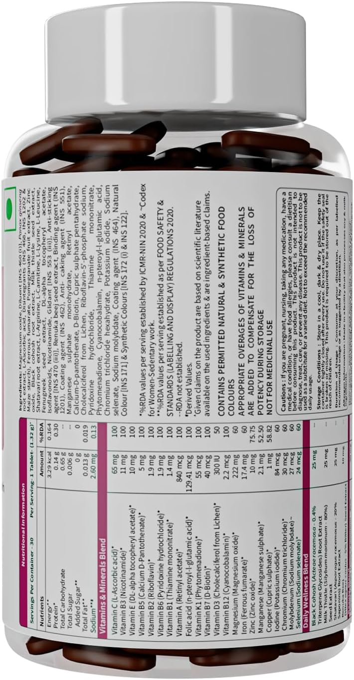 Neuherbs True Multivitamin Women -Veg Tablets 30
