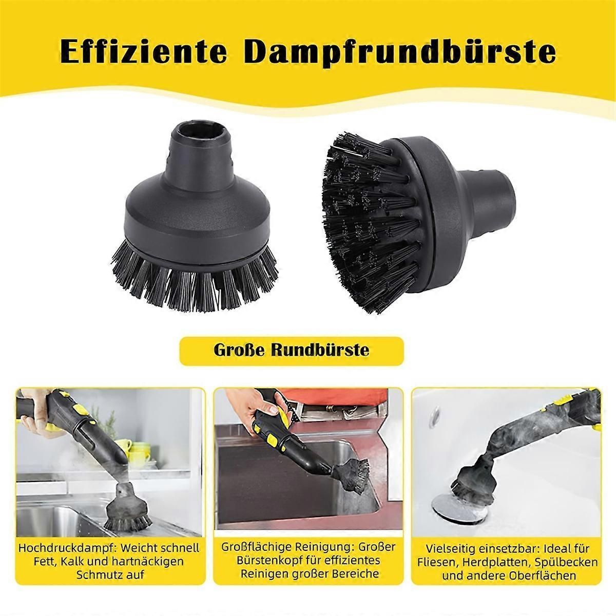 10 Piece Accessory Kit for Karcher SC1 SC5 Steam Cleaners With Brushes