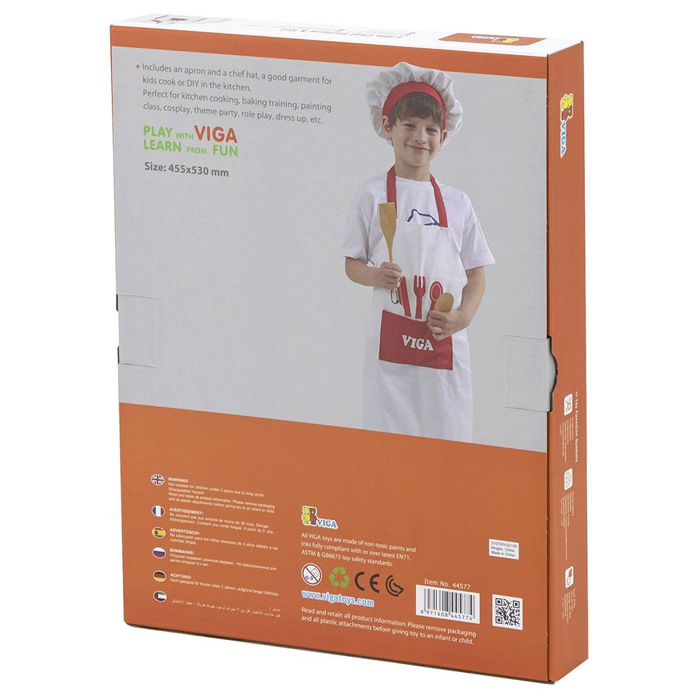 Little Chef Uniform & Hat - Viga