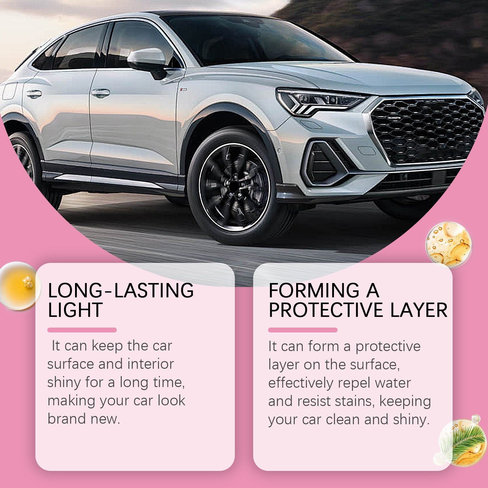 Car Maintenance Polish, Water-Repellent, Shine-Boosting, Easy Car Care Solution ,237ml