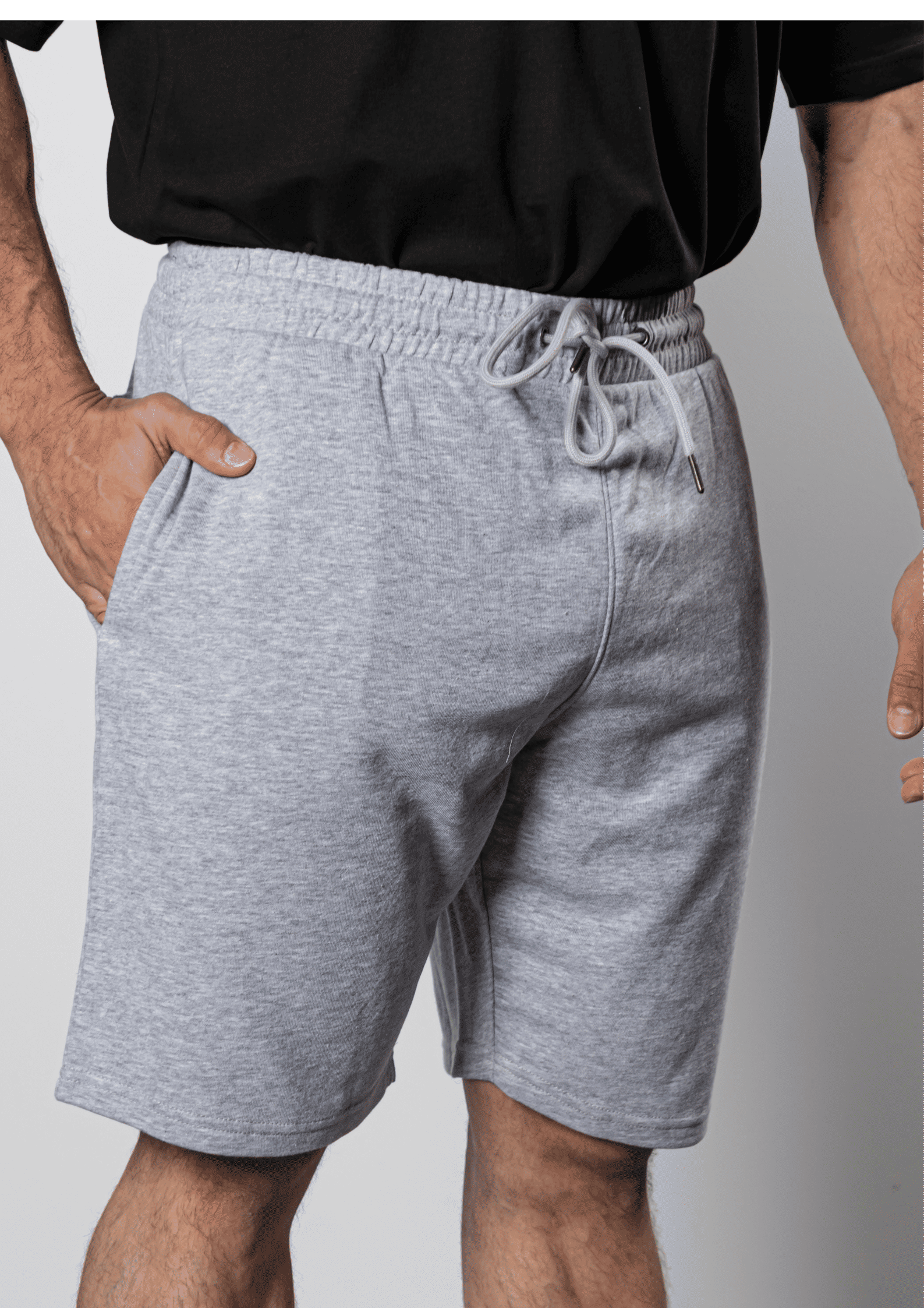NO JEANS Cotton Shorts – Gray