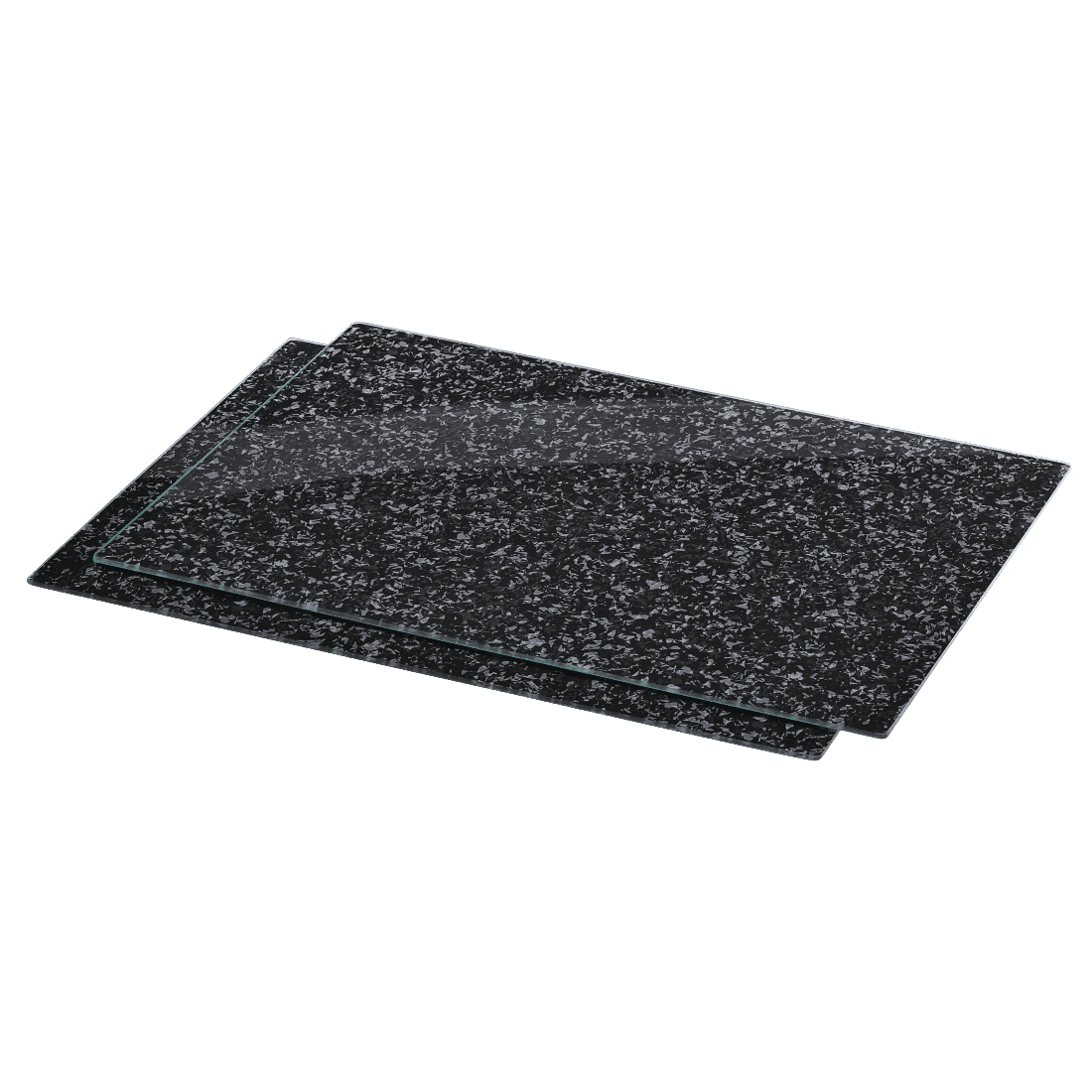 XAVAX 111516 Hob cover plate, pack of 2, "Granite" design, 52 cm x 40 cm