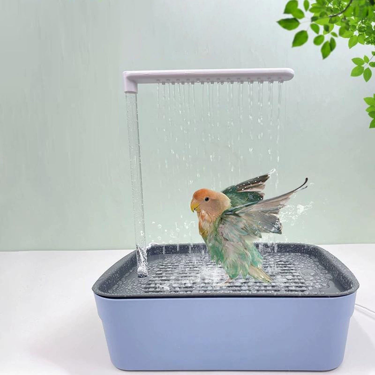 Pet Circulating Water Bath Parrot Bathtub Bird Bath Accessories Automatic Bird Cage Shower